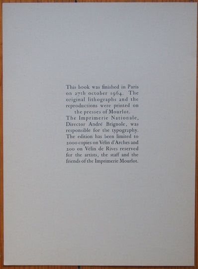Andre Minaux Vintage Print - Original Lithograph 1964