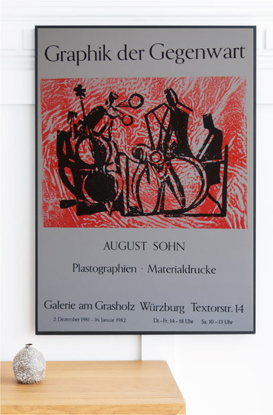 August Sohn - Original Artist Poster 1982