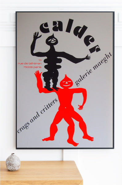 CRAGS AND CRITTERS/カルダー/ポスター/ Calder Alexander Calder - Original Artist Poster 1975 – Art & Vintage