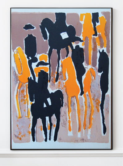 André Brasilier Vintage Print - Original Lithograph 1964