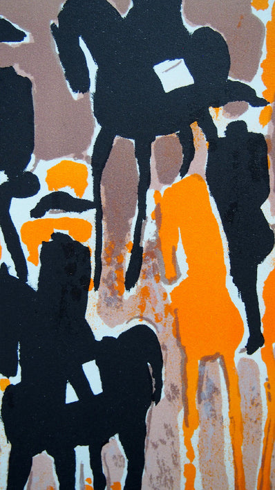 André Brasilier Vintage Print - Original Lithograph 1964
