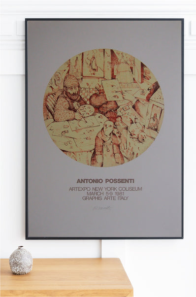 Antonio Possenti - Hand Signed Original Artist Poster 1981