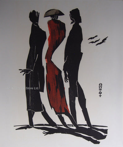 Detlef Willand - Original Woodcut