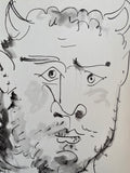 Pablo Picasso - Original Lithograph - En marge du Buffon 1957