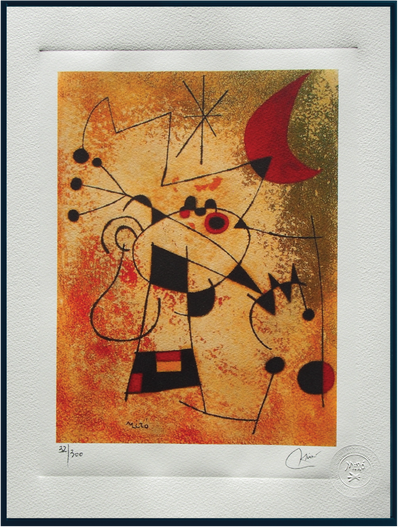 Joan Miró - Hand Pressed Print