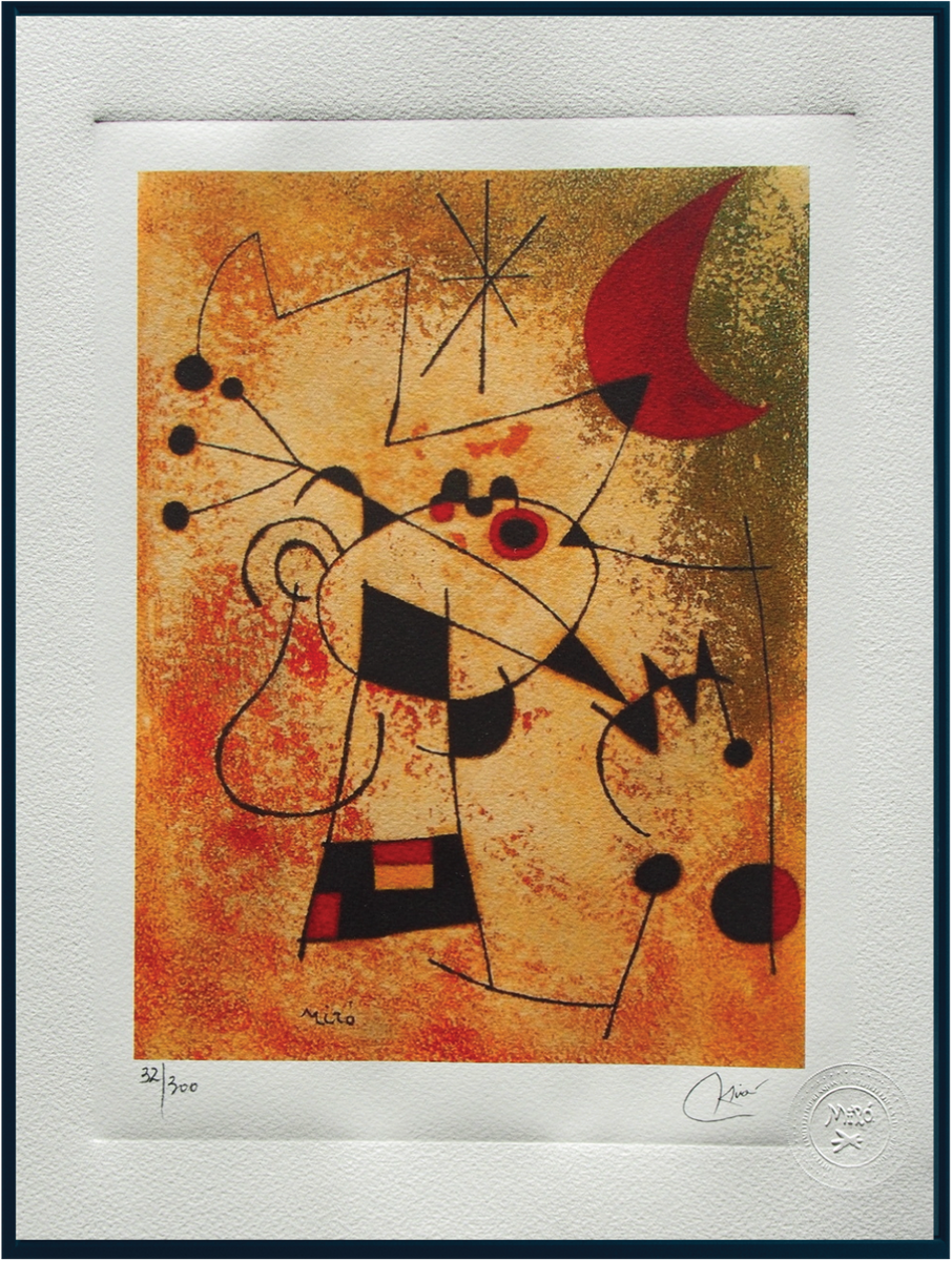 Joan Miró - Hand Pressed Print