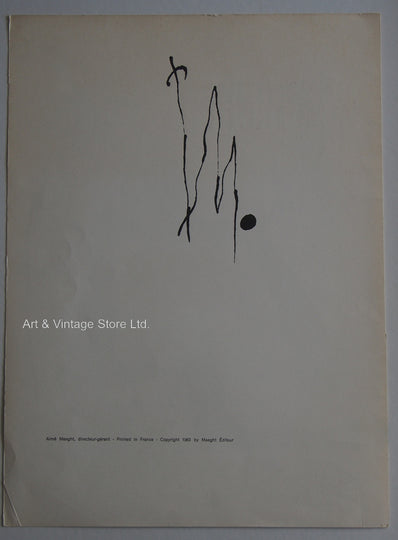Joan Miró Print - Original Lithograph 1963