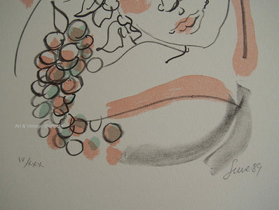 Nicola Sene - Vintage Hand Signed Lithograph
