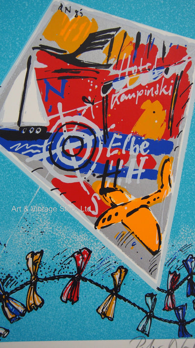 Peter Nagel - Original Serigraph 1985 - Collectible Art