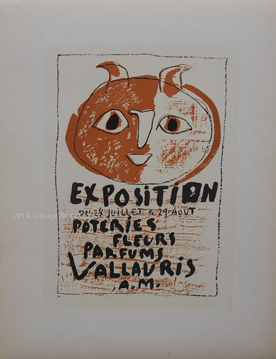 Pablo Picasso Vintage Print - Original Lithograph 1959