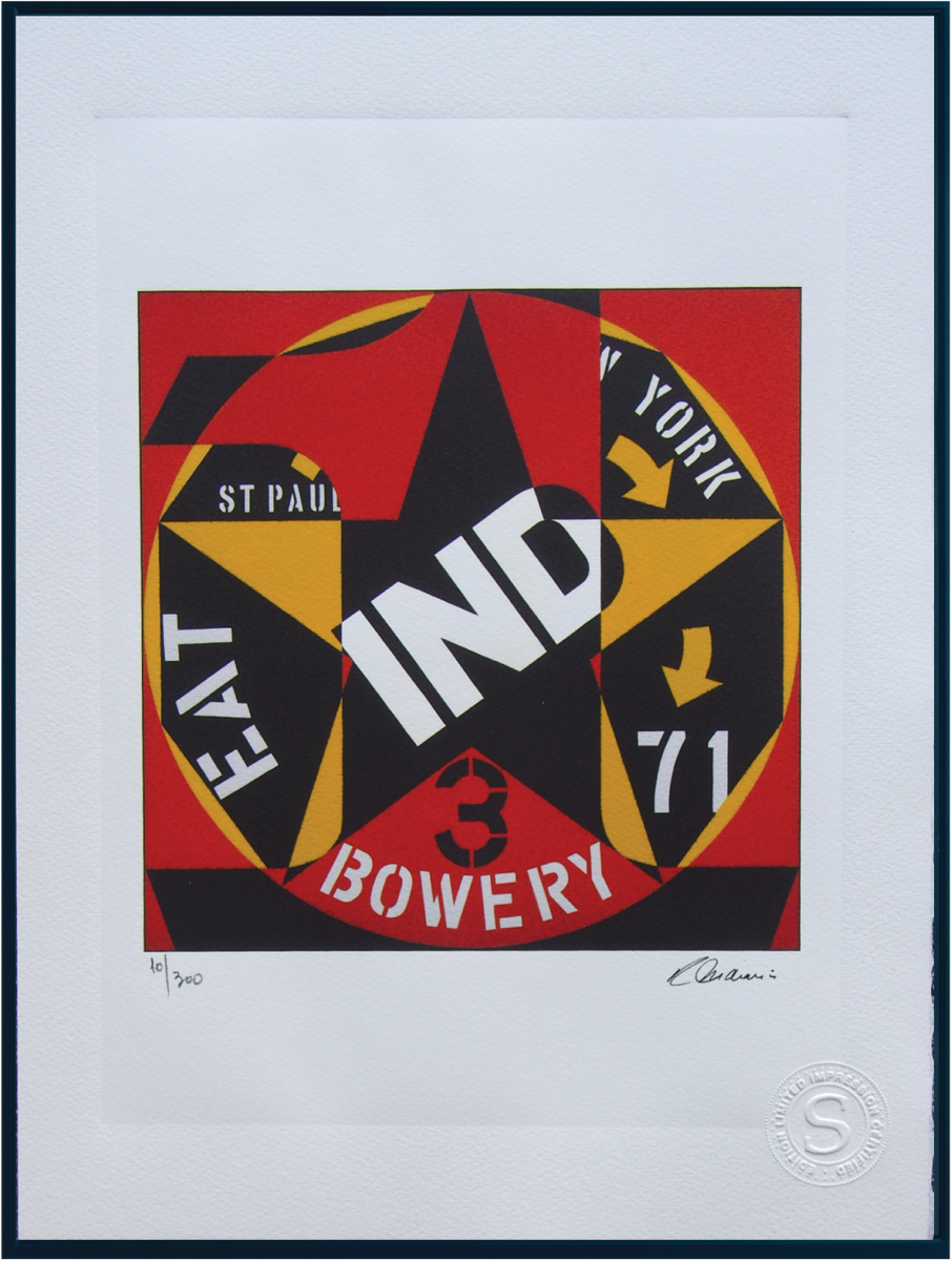 Robert Indiana- Hand Pressed Print