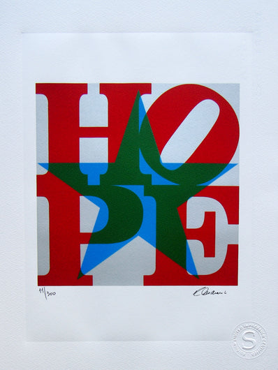 Robert Indiana- Hand Pressed Print