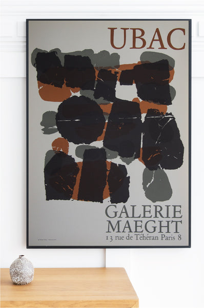 Raoul Ubac Original Artist Poster  - Galerie Maeght 1966
