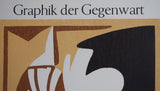 Udo Koller Original Woodcut Poster 1990 - Graphik der Gegenwart