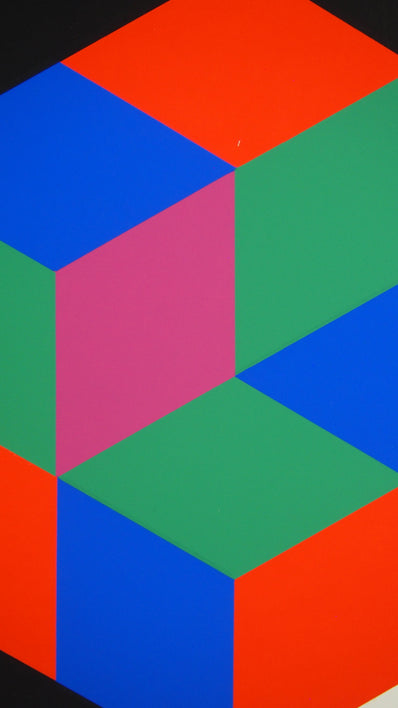 Victor Vasarely - Original Serigraph 1976 - Collectible Art