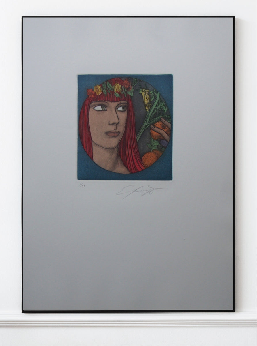 Ernst Fuchs - Original Limited Edition Etching & Aquatint 1976
