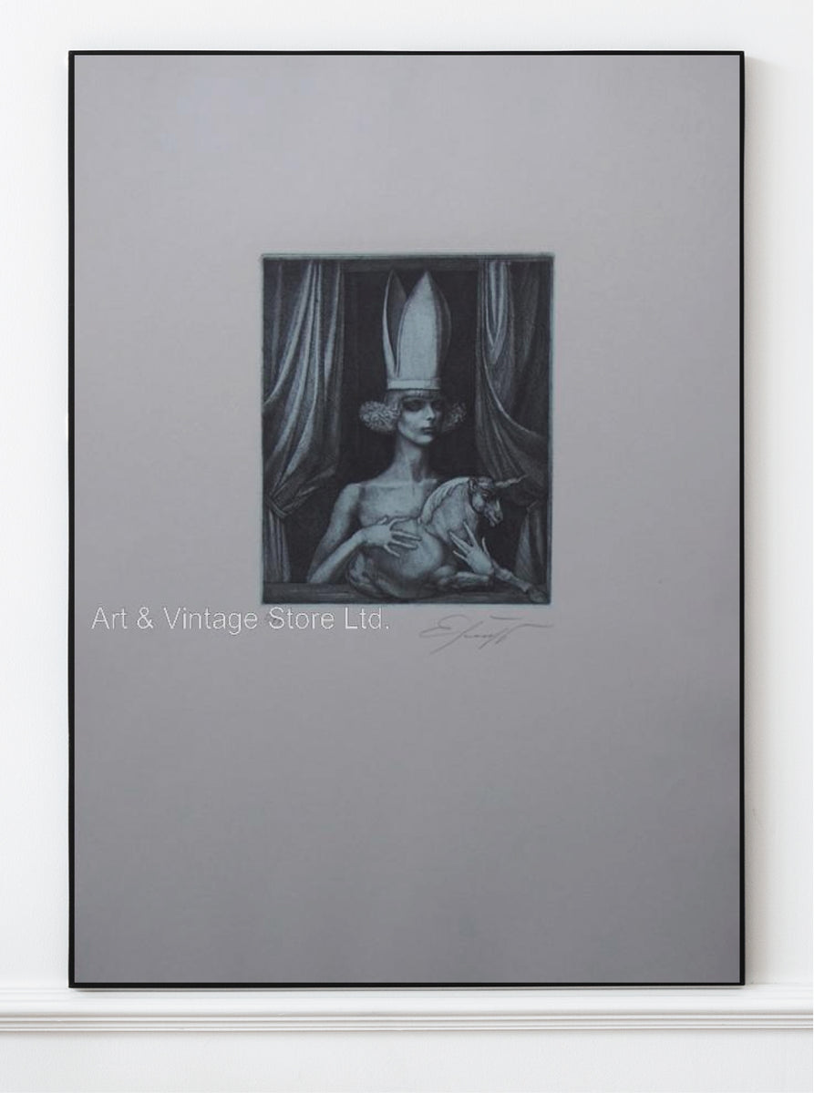 Ernst Fuchs Original Limited Edition Etching & Aquatint 1976