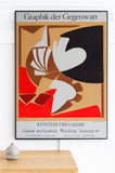 Udo Koller Original Woodcut Poster 1990 - Graphik der Gegenwart