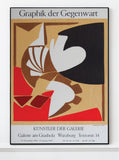 Udo Koller Original Woodcut Poster 1990 - Graphik der Gegenwart