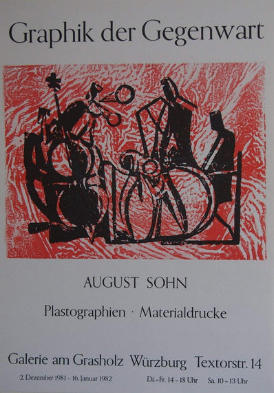 August Sohn - Original Artist Poster 1982