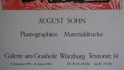 August Sohn - Original Artist Poster 1982