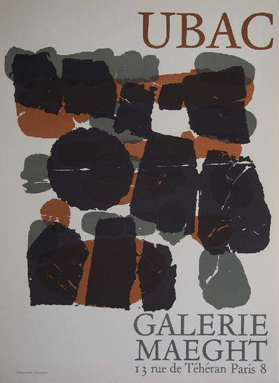 Raoul Ubac Original Artist Poster  - Galerie Maeght 1966