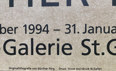 Günther Förg - Original Artist Poster 1994