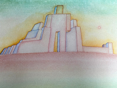 Jean-Michel Folon Vintage Print 1974