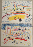 Pablo Picasso - 4 x Original Lithographs 1961 - Toros Y Toreros