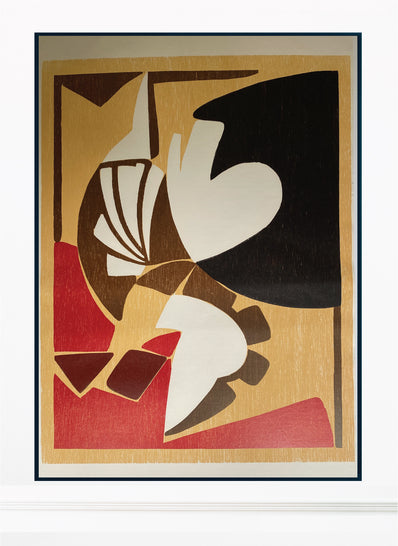 Udo Koller Original Woodcut Poster 1990