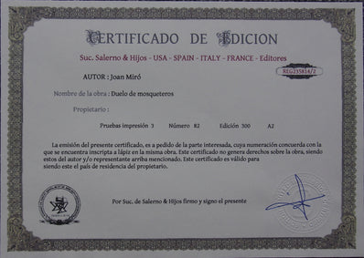 Joan Miró - Hand Pressed Print