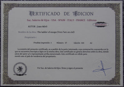 Joan Miró - Hand Pressed Print