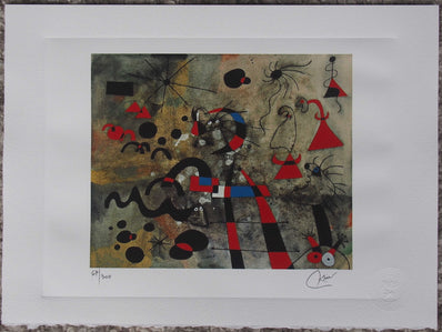 Joan Miró - Hand Pressed Print