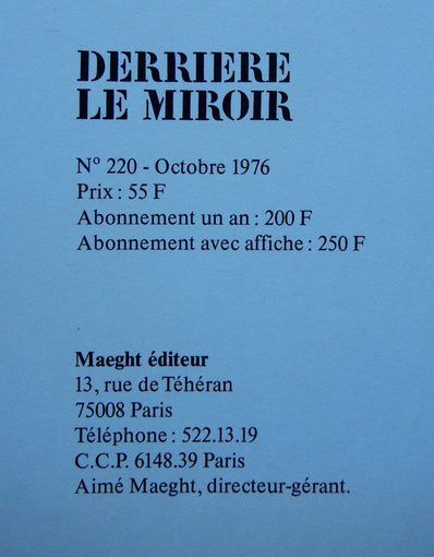 Valerio Adami Print - Original Lithograph 1976