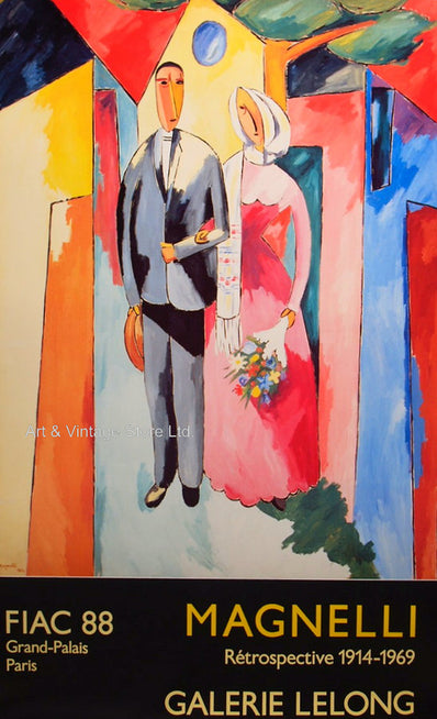 Alberto Magnelli Original Artist Poster 1988