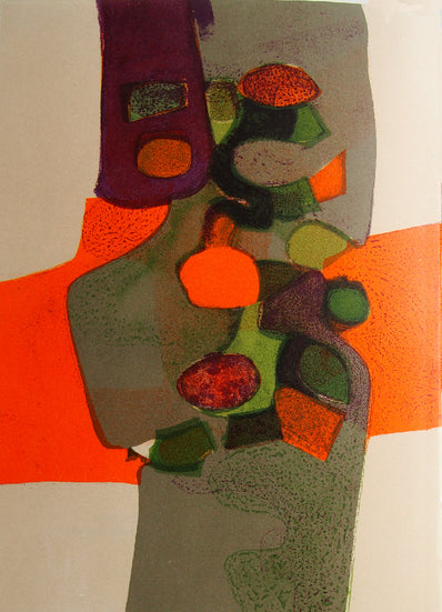 André Minaux Vintage Print - Original Lithograph 1968