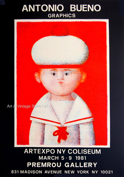 Antonio Bueno - Original Artist Poster 1981
