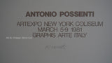 Antonio Possenti - Hand Signed Original Artist Poster 1981