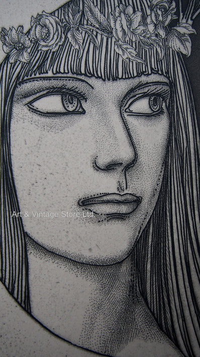 Ernst Fuchs - Original Limited Edition Etching & Aquatint 1976