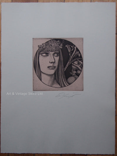 Ernst Fuchs - Original Limited Edition Etching & Aquatint 1976