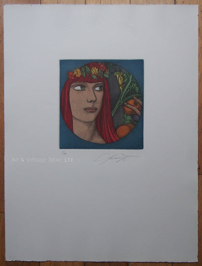Ernst Fuchs - Original Limited Edition Etching & Aquatint 1976