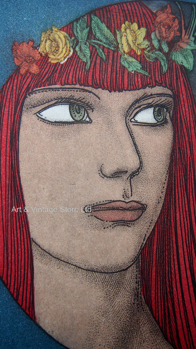 Ernst Fuchs - Original Limited Edition Etching & Aquatint 1976