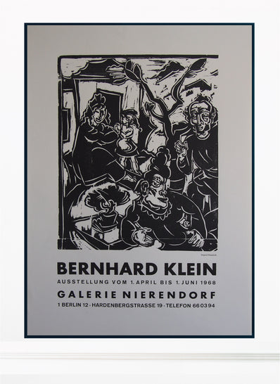 Bernhard Klein Original Woodcut Poster 1968