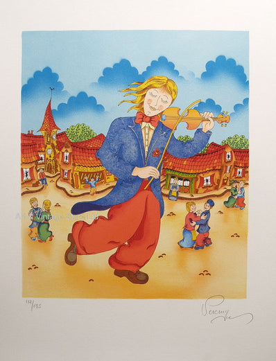 Bernard Vercruyce - Hand Signed Lithograph