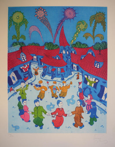 Bernard Vercruyce - Hand Signed Lithograph