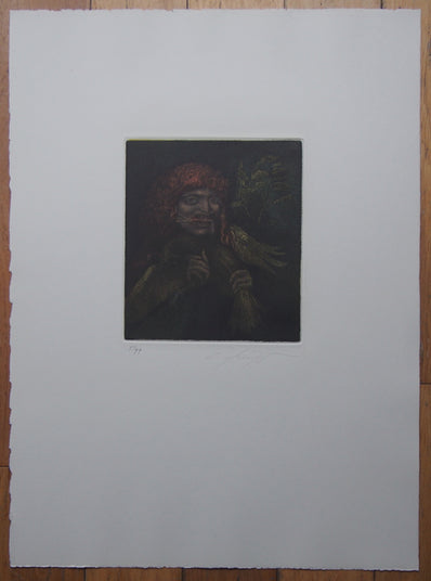 Ernst Fuchs - Original Limited Edition Etching & Aquatint 1975