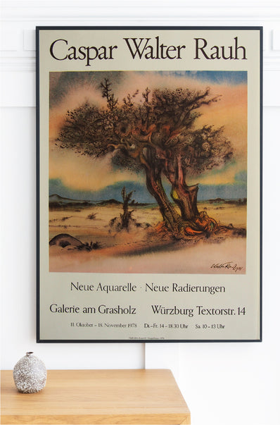 Casper Walter Rauh original Artist Poster 1978