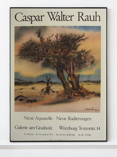 Casper Walter Rauh original Artist Poster 1978