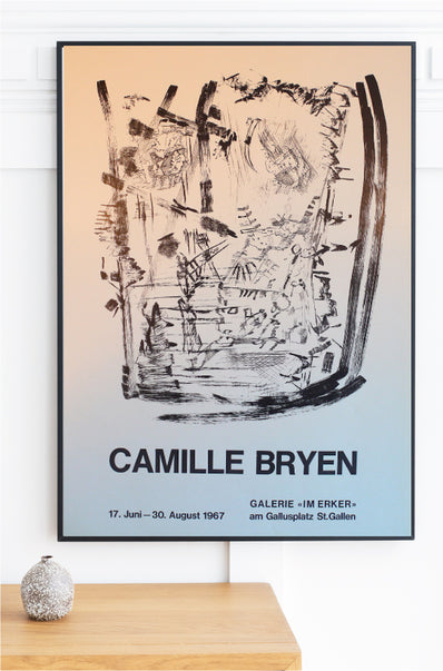 Camille Bryen - Original Artist Poster 1967