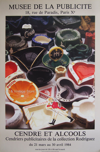 Cendre et Alcools - Original Artist Poster 1984